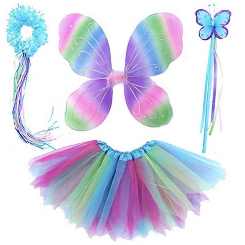 Costumes Carnival Cailíní \'Páirtí Fairy Socraigh aois 3-8y Banphrionsa Fairy Tutu Skirt éadaí DGHC-035