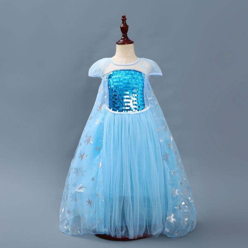 Cailíní Elsa Banphrionsa Elsa Anna Faisean Kids Feisteas Cosplay Cosplay Cosplay Leanaí Oíche Shamhna Gúna le gúna Rinn 3-10 bliain