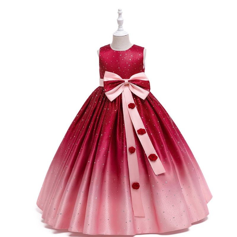Gúnaí Maisiúil Dath Gradiend Mórdhíola do Chailíní Cóisir Bainise Bainise Breithlá Breithlá Gúna Gúna Ball Frock Gúna