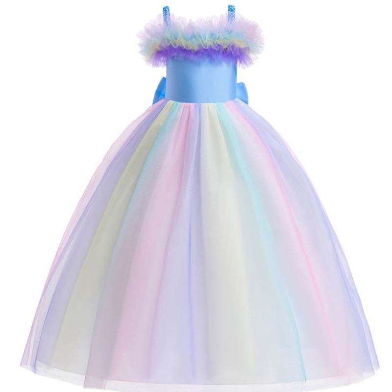 Cailín bláthanna Gúna unicorn gúna bainise outfits cailín cailíní gúnaí fada tutu do chailíní lá breithe