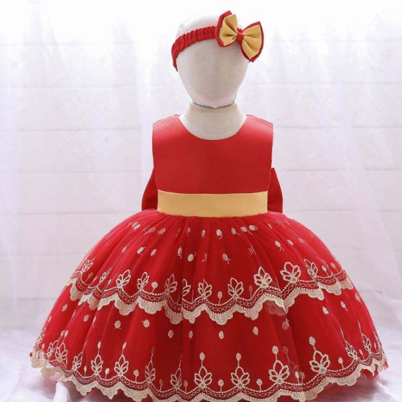 Baige Hot Sale Cailín Cailín Bainise Bláth Bláth Páirtí Éadaí Álainn Cailíní Tutu Cailíní \'Gúnaí Breithlá Gearr Breithlá ar feadh 2 bhliain d’aois