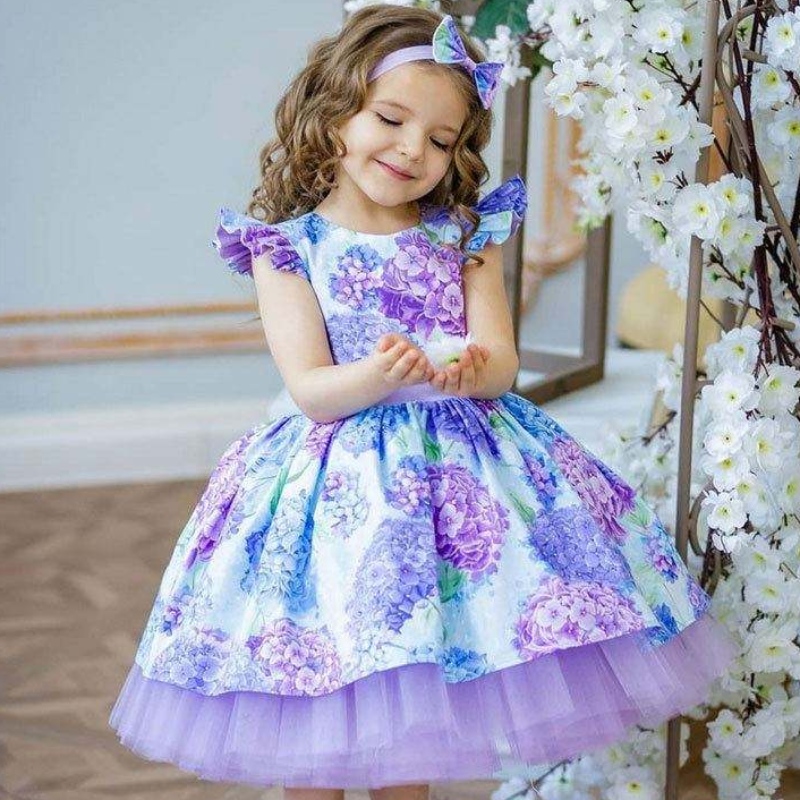 Baige Baige is déanaí Cailín Gúna Leanaína Leanaí ar feadh Gúnaí Bridesmaid Cailín Flower 3 bliana d’aois don chóisir