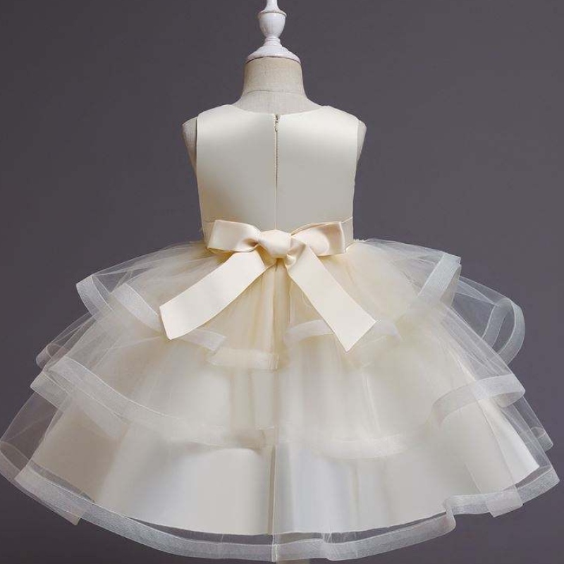 Gúna cailín bláthanna baige páistí páistí gúna leanbh tutu tutu gúna banphrionsa le héadaí lá breithe glúine bead