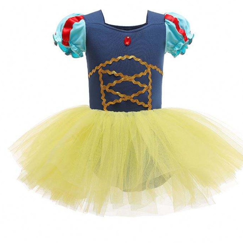 Leanaí Ballet Gúna cailín banphrionsa sneachta bán Anna oireann feidhmíocht samhraidhnan -éadaí cailín leanbh bx90