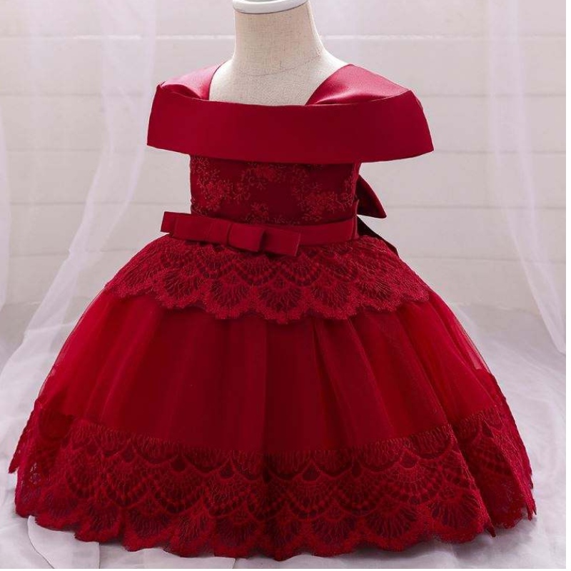 Baige Amazon Frock Leanbh Ardchaighdeáin Le haghaidhna Nollag Newyear Páirtí Nuabheirthe Cailín Little Little Design Dearadh Fancy