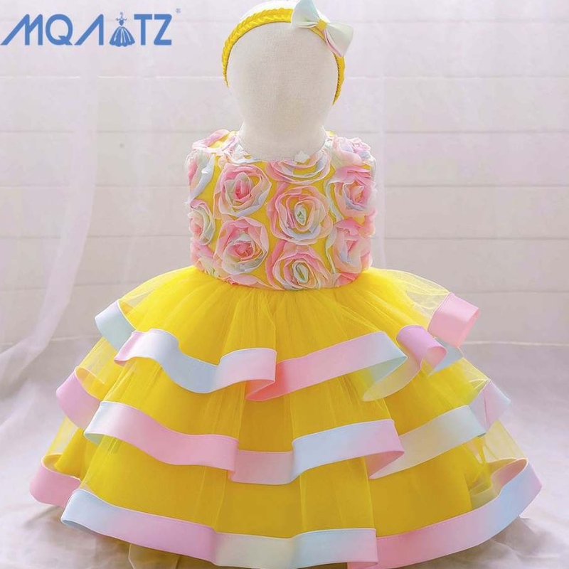 Baige Díol Hot Hot Kids Éadaí do Chailín Leanbh Cailín Plain Boutique Tutu Gúna Cailíní Gúna Cóisir Ruffle
