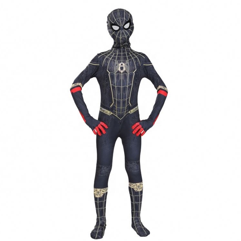 Fancy Jumpsuit Aosach agus Leanaí Oíche Shamhna Cosplay Cosplay Bodysuit Dearg Dubh Spandex 3D Éadaí Clóbhuailte Spider Man Spiderman éadaí Spiderman