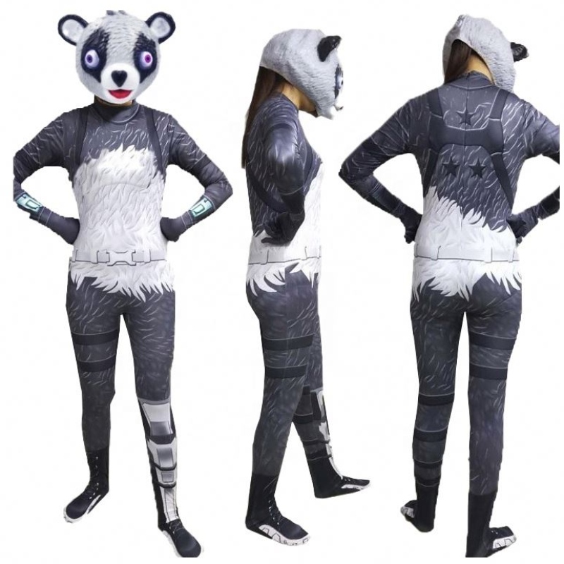 Monarcha Fancynua Díreach Díolachán Hot Ceannaire Foirne Cuadáin Jumpsuit Mná Skull Trooper Bodysuit do Dhaoine Fásta Feisteas Cosplay Fort Nite Cosplay