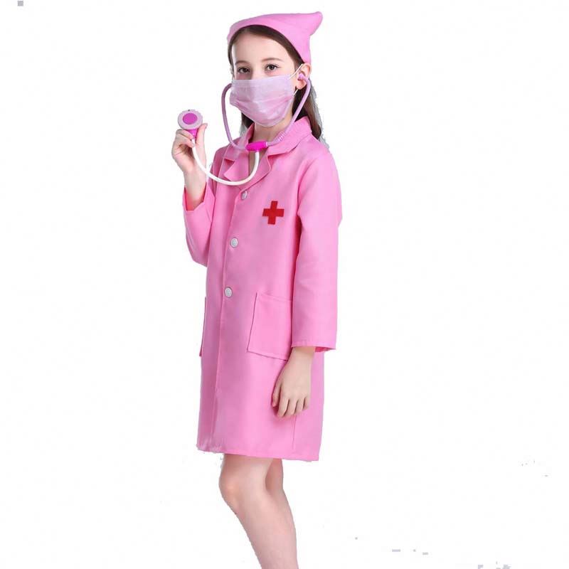 Kids Dochtúir Altra Cosplay Cosplay Cailín Cailín Bán Bán Bán Bán Bán Éadaí Altra HCBC-011